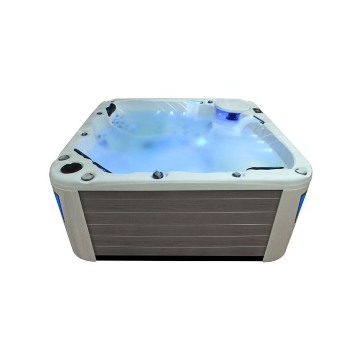 Venkovní vířivá vana EO-SPA IN-598 EXTREME WhitePearlescent / hnědá 235x235x100cm