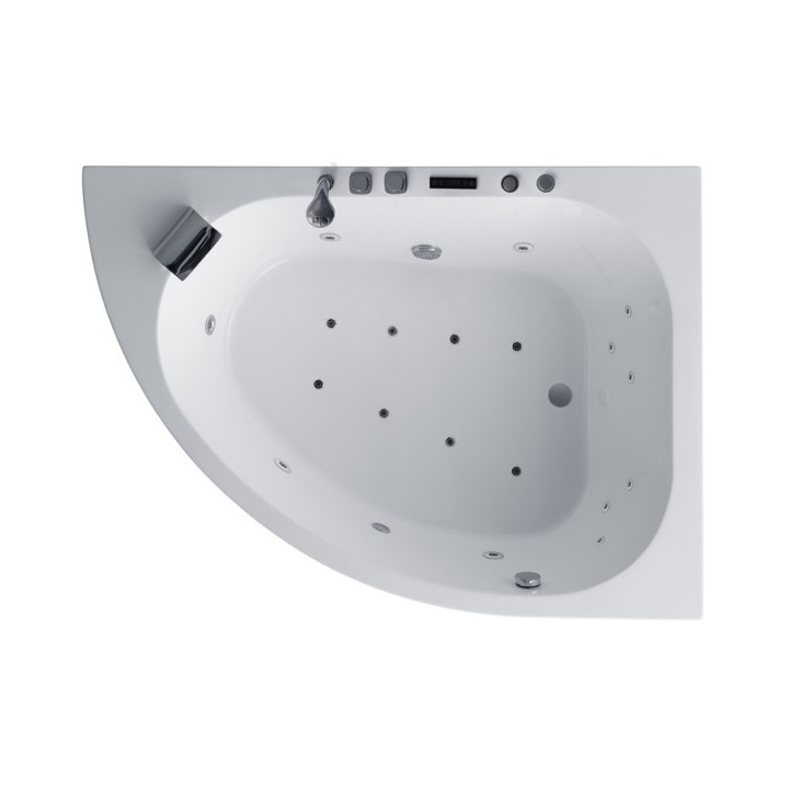 Hydromasážní vana AWT GE1108E 180x130 pravá