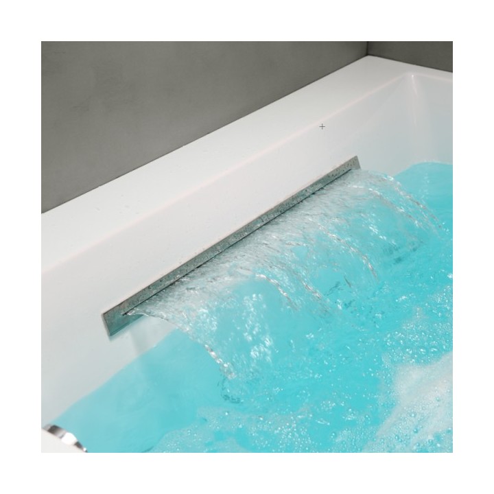 Hydromasážní vana AWT GE123ETSL 188x125 (bluetooth, osvětlení trysek)