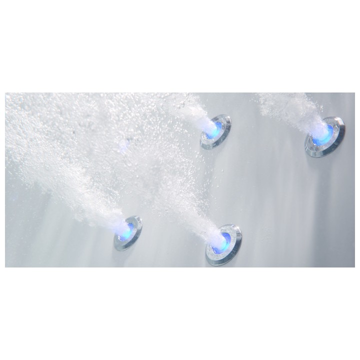 Hydromasážní vana AWT GE120TSL 190x130 (bluetooth, osvětlení trysek)