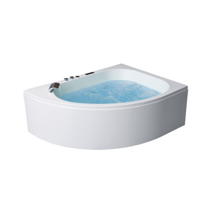 Hydromasážní vana AWT GE118TSL 180x130 pravá (bluetooth, osvětlení trysek)