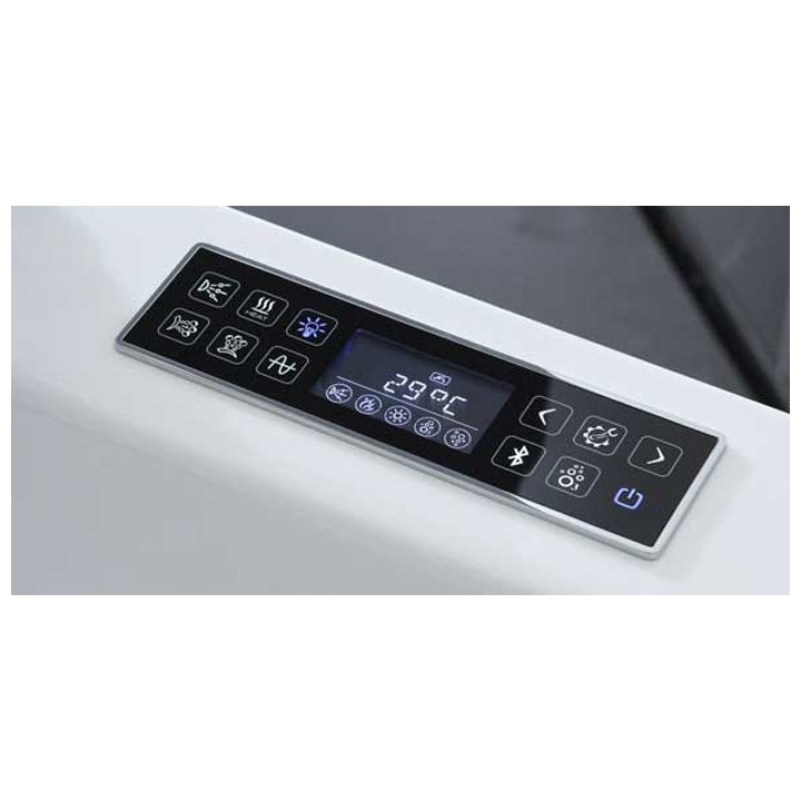 Hydromasážní vana AWT GE111TSL 150x100 pravá (bluetooth, osvětlení trysek)
