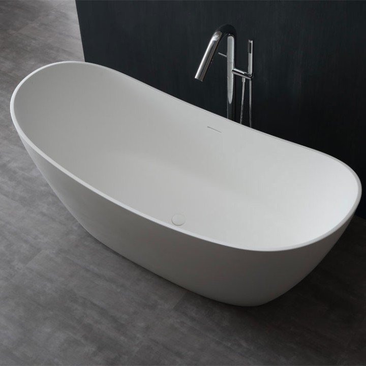 Luxusní vana z litého kamene EAGO BS-525 185x83 mat