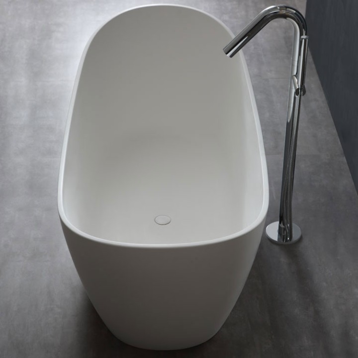 Luxusní vana z litého kamene EAGO BS-525 185x83 mat
