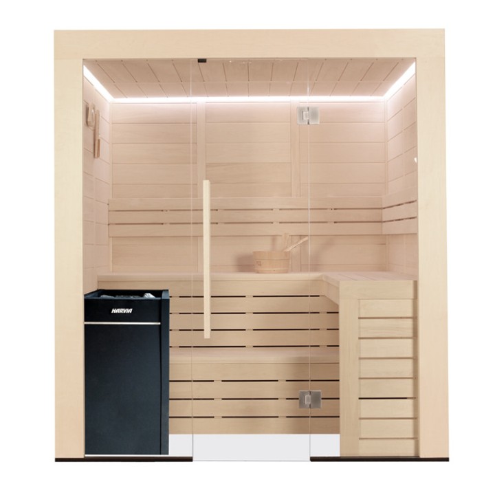 Finská sauna AWT E1205A topol 266x198 9kW Vitro