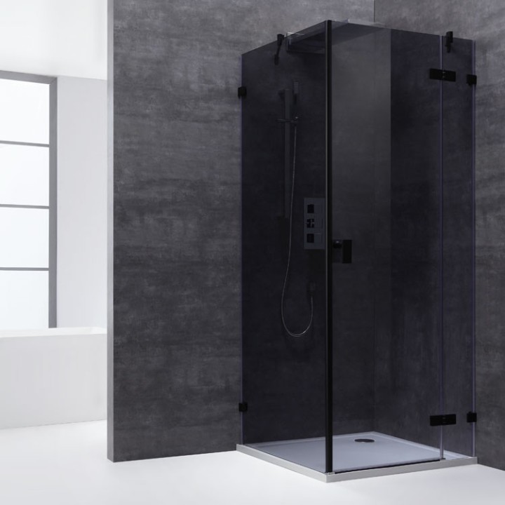 Sprchový kout LAS0900-B černá 90x90 levá verze