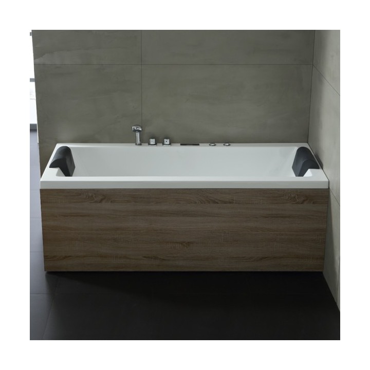 Hydromasážní vana AWT GE108-2E Levá 190x90 s dřevěným panelem