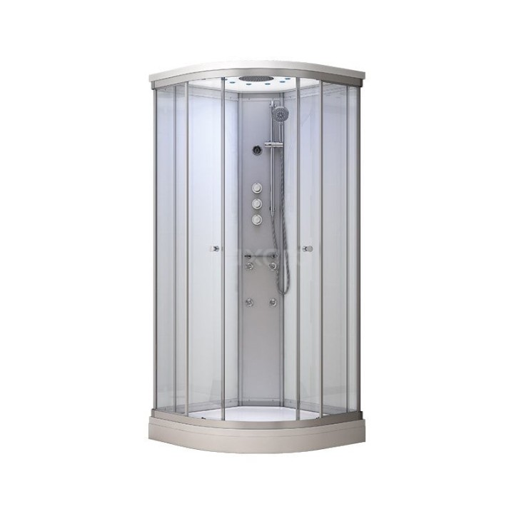 Masážní sprchový box Mocoori Modera bílá verze 90x90x219cm