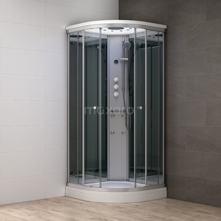 Masážní sprchový box Mocoori Modera šedá verze 90x90x219cm