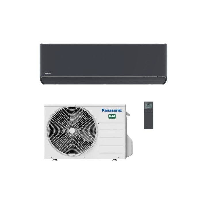 Panasonic KIT-XZ42-CKE-H – klimatizace Etherea XZ nástěnná (grafitově šedá) 4,20 kW (sada vnitřní + venkovní jednotka)
