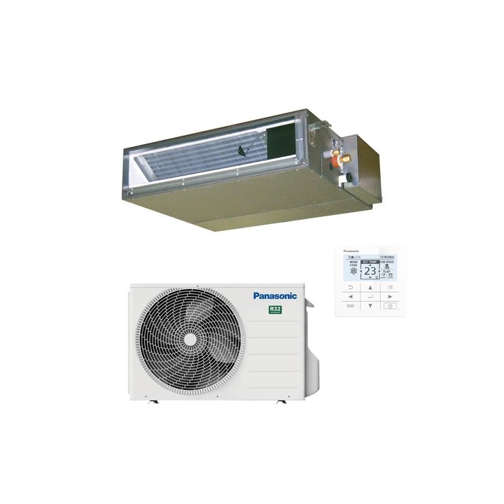 Panasonic KIT-Z25-CD3 – klimatizace kanálová s nízkým statickým tlakem 2,50 kW (sada vnitřní + venkovní jednotka)
