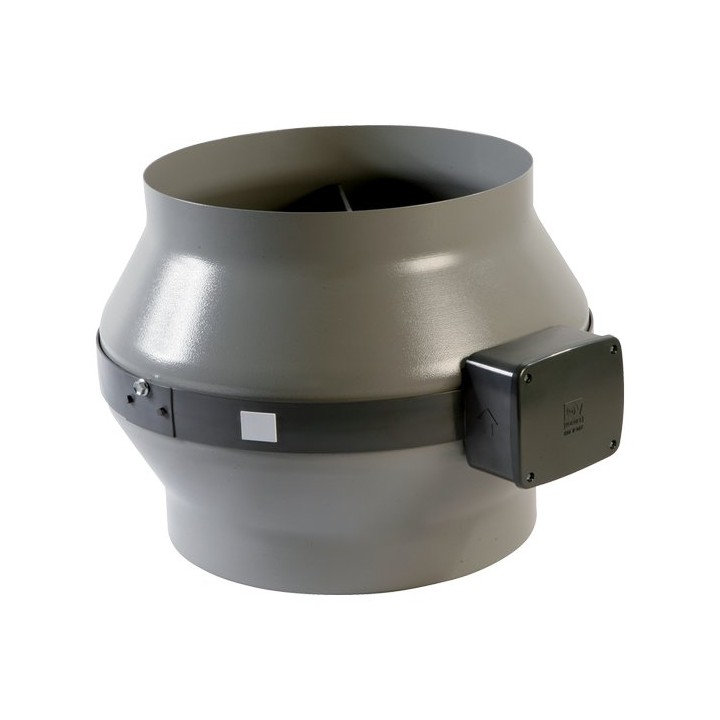 Vortice CA MD CA 150 MD E 315/410/465 251/333/399 26,2/34,7/39,9 – radiální potrubní ventilátory s kovovým opláštěním (3stupň