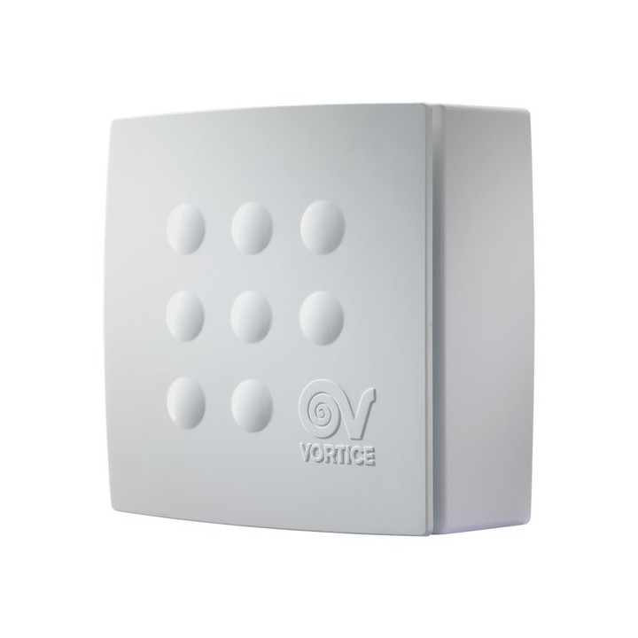 Vortice VORT QUADRO SUPER (min/max hodnoty uvedené s použitím regulátoru TRIO S)* – radiální nástěnné ventilátory