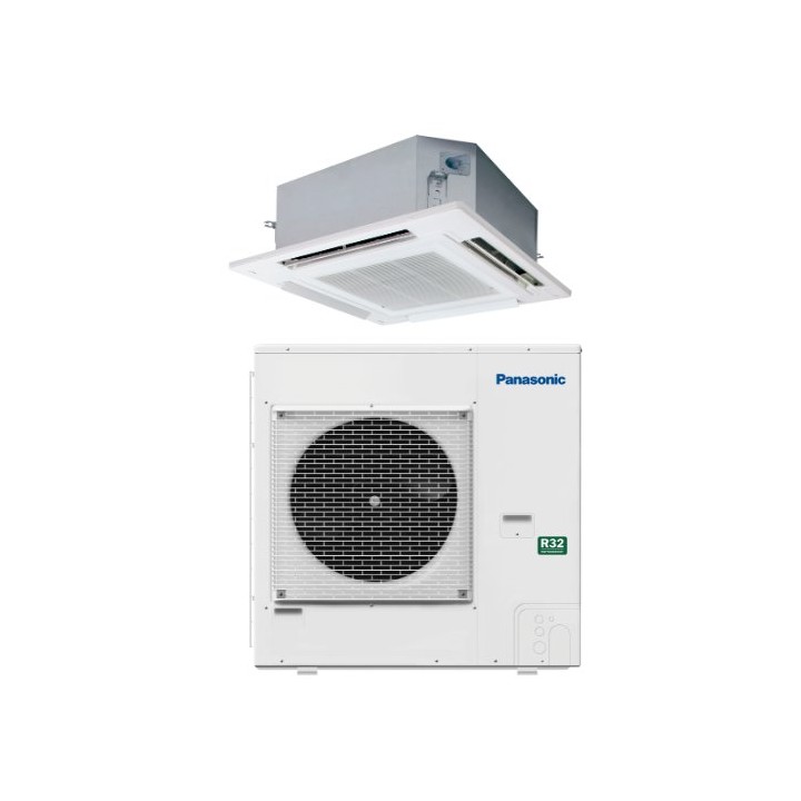 Panasonic KIT-100PU3Z5 – klimatizace PACi NX Standard 4cestná kazetová 90 × 90 10,0 kW (sada vnitřní + venkovní jednotka)