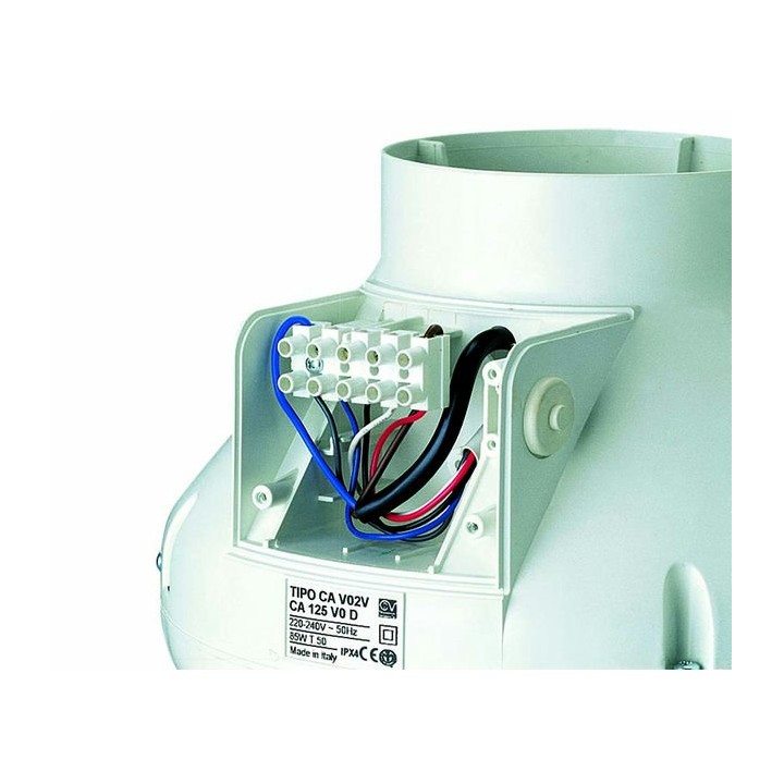 Vortice CA V0 D a CA V0 E CA 315 V0 SE (1 ot.) – radiální potrubní ventilátory s plastovým opláštěním (3stupňová regulace)