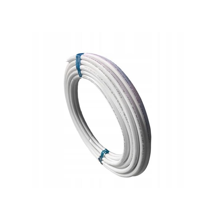 Montážní příslušenství – Izolované měděné potrubí F1434 – kotouč 25m, bílá izolace, DUO 6 x 0,8 mm (1/4") + 10 x 0,8 m