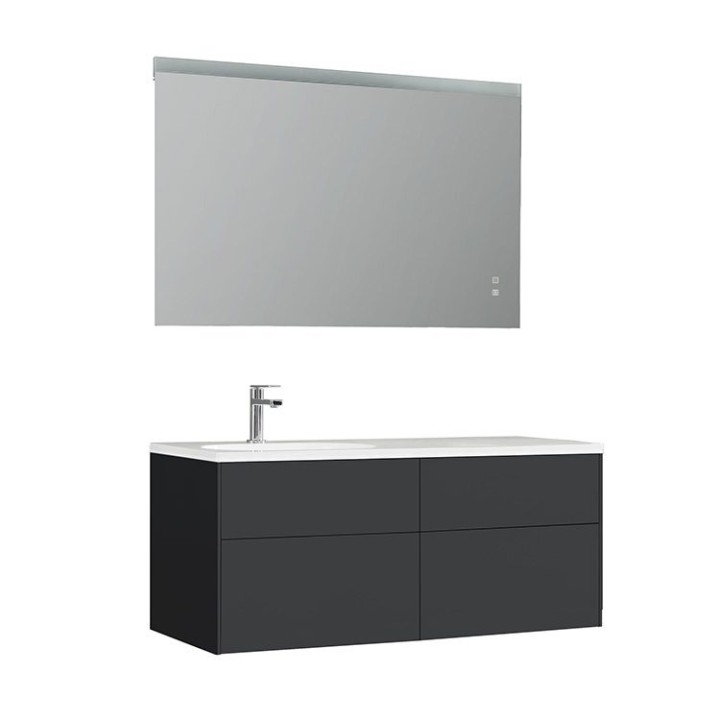 Koupelnový nábytek – set StoneArt Venice VE-1210-I tmavě šedý 120×52 levé provedení