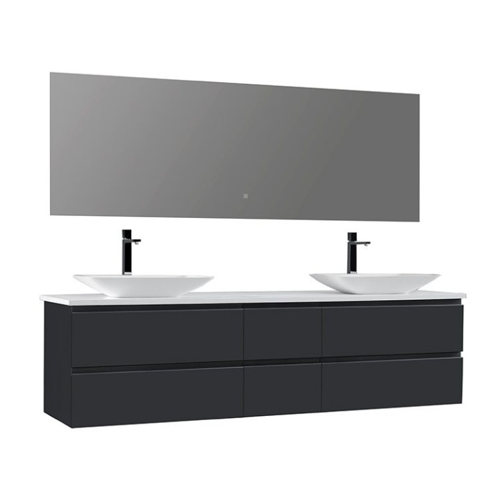 Koupelnový nábytek – set StoneArt Monte Carlo MC-2000pro-1 tmavě šedý 200×52