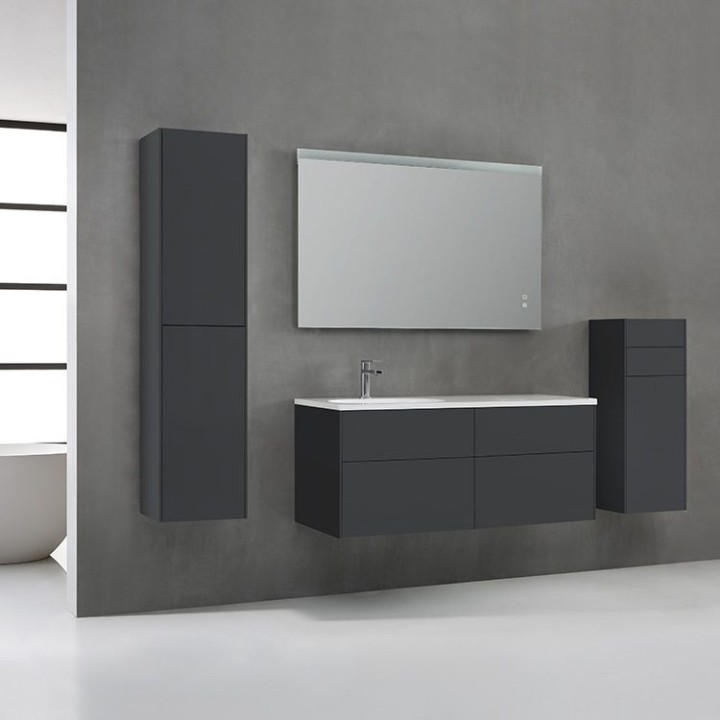 Koupelnová skříňka StoneArt Venice VE-1210-I tmavě šedá 120×52 levé provedení