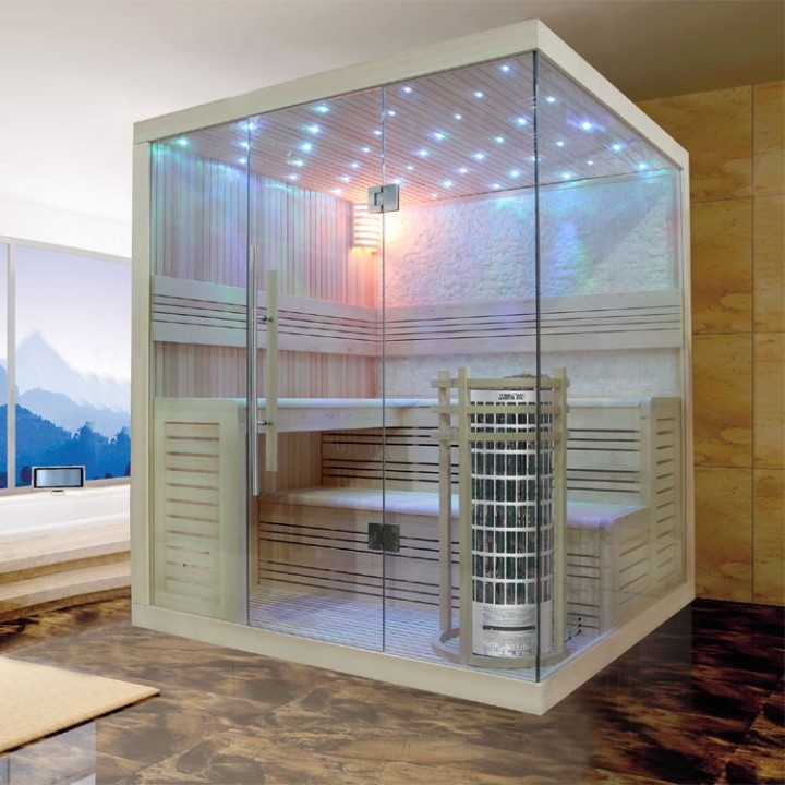 Luxusní finská sauna Bellagio EOSPA E1105C Cilindro 180x180x210