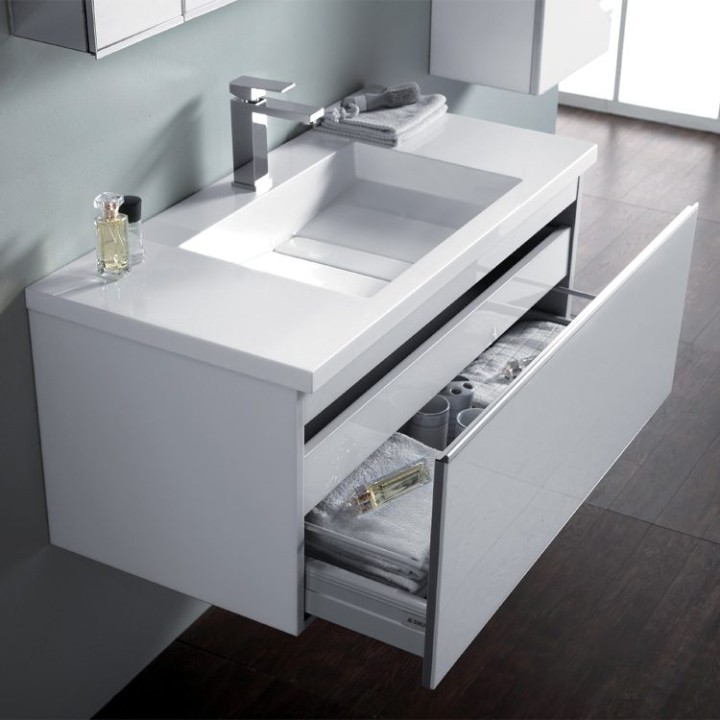 Koupelnový nábytek – set StoneArt Milano ME-1000 tmavě šedý 100×45