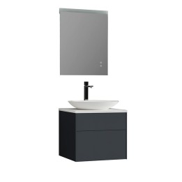 Koupelnový nábytek – set StoneArt Venice VE-0600pro-3 tmavě šedý 60×52