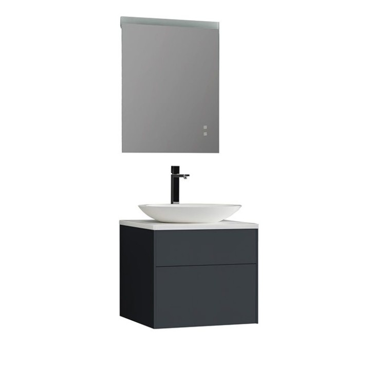 Koupelnový nábytek – set StoneArt Venice VE-0600pro-3 tmavě šedý 60×52