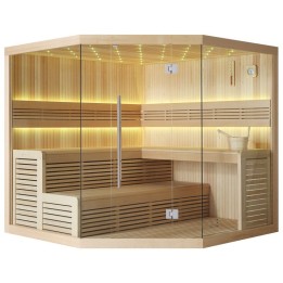 Finská sauna EAGO AWT E1111A hemlock 220×220 bez kamen