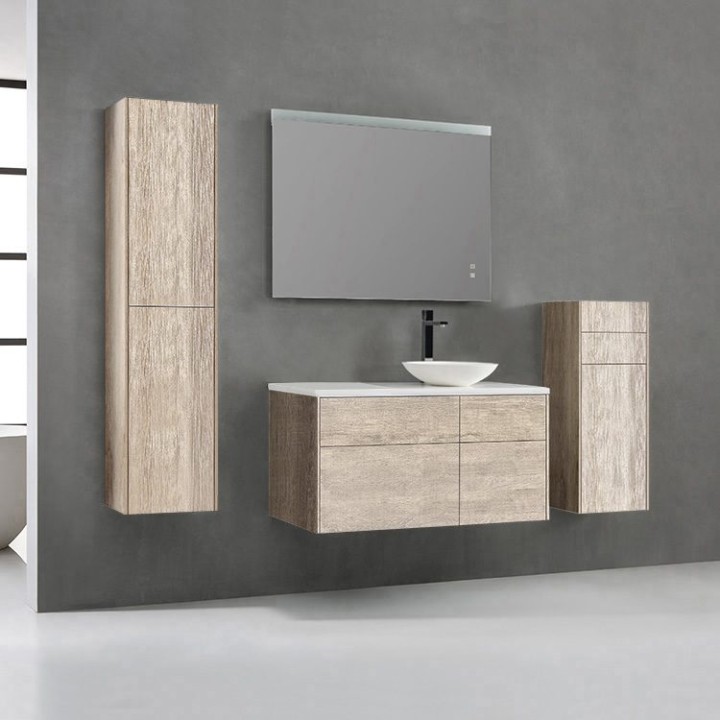 Koupelnový nábytek – set StoneArt Venice VE-1010pro-4 dubový světlý 100×52 pravé provedení