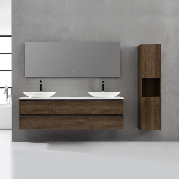 Koupelnový nábytek – set StoneArt Monte Carlo MC-1800pro-3 dubový světlý 180×52