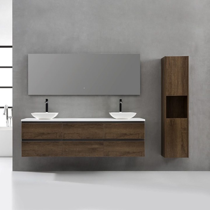 Koupelnová skříňka StoneArt Monte Carlo MC-1800pro-2 tmavě šedá 180×52