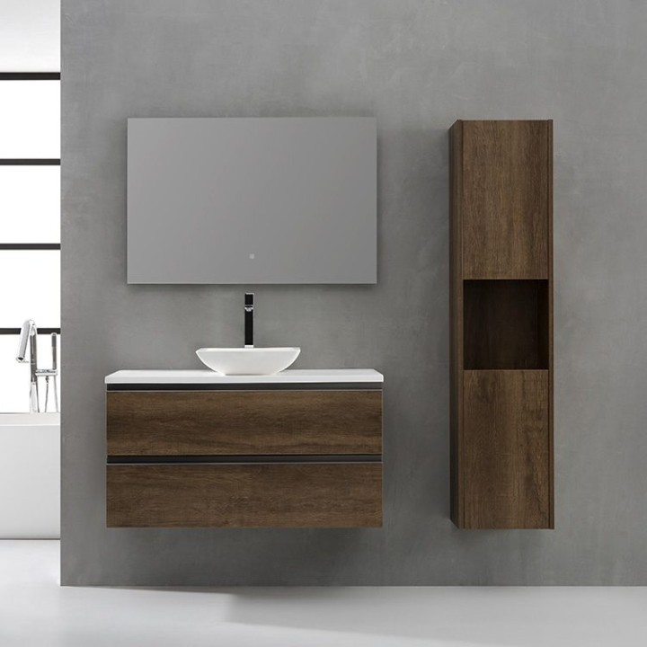 Koupelnový nábytek – set StoneArt Monte Carlo MC-1000pro-2 dubový tmavý 100×52