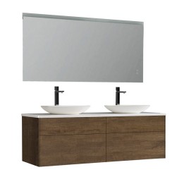 Koupelnový nábytek – set StoneArt Venice VE-1600pro-3 dubový tmavý 160×52