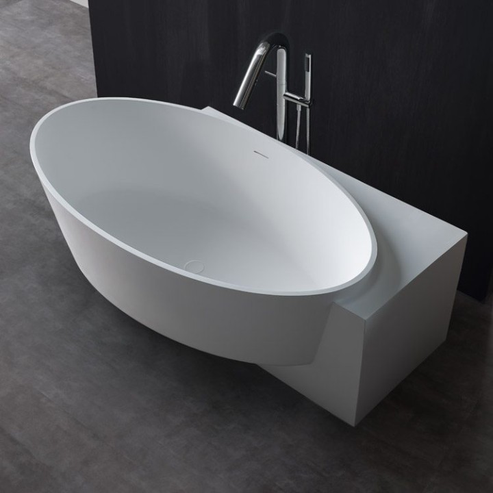 Volně stojící vana StoneArt BS-550 bílá 170×93 matná