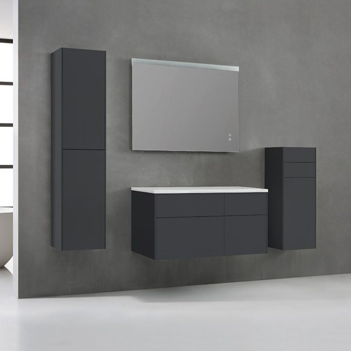 Koupelnový nábytek – set StoneArt Venice VE-1010pro tmavě šedý 100×52 levé provedení
