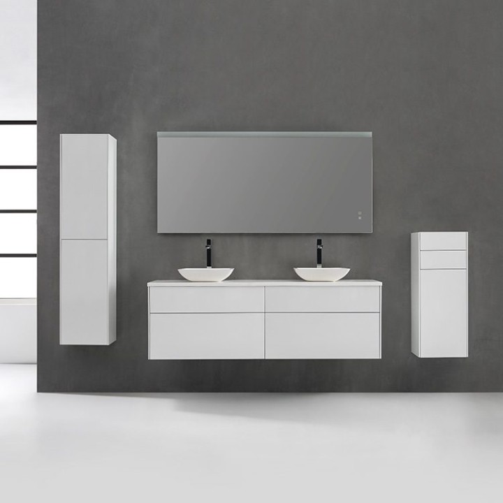 Koupelnový nábytek – set StoneArt Venice VE-1600pro-2 tmavě šedý 160×52