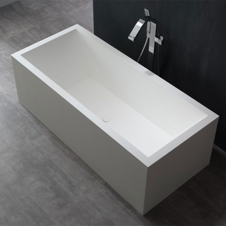 Volně stojící vana StoneArt BS-523 bílá 180×81 matná
