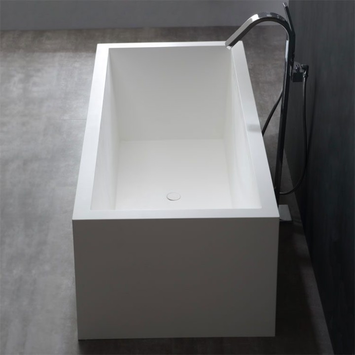 Volně stojící vana StoneArt BS-523 bílá 180×81 matná