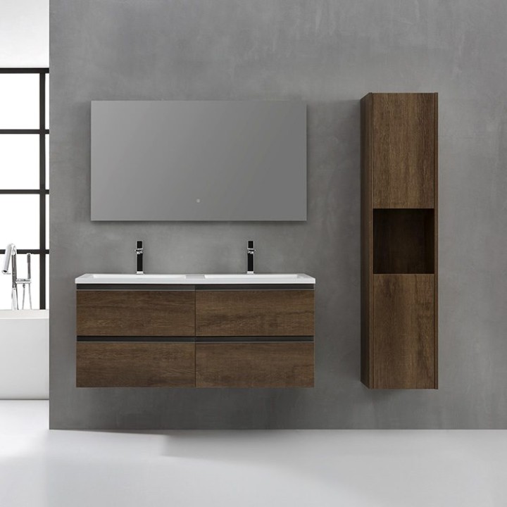 Koupelnový nábytek – set StoneArt Monte Carlo MC-1200 dubový tmavý 120×52