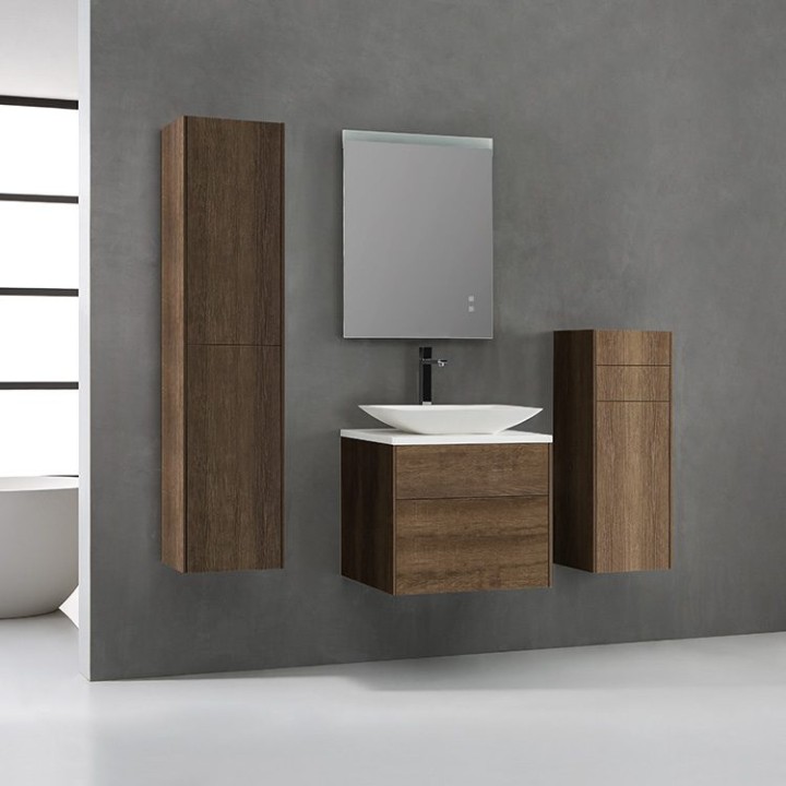 Koupelnová skříňka StoneArt Venice VE-0600pro-1 dubová tmavá 60×52