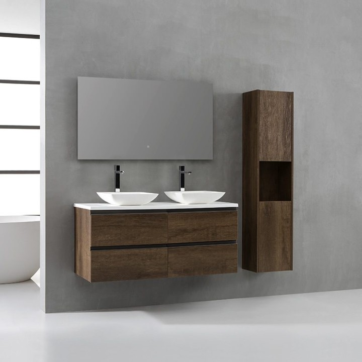 Koupelnový nábytek – set StoneArt Monte Carlo MC-1200pro-2 dubový tmavý 120×52