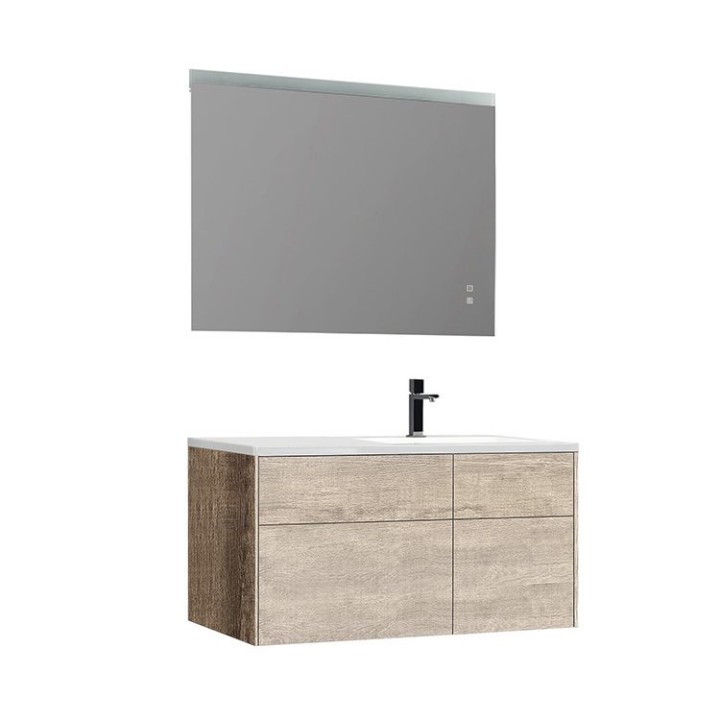 Koupelnový nábytek – set StoneArt Venice VE-1010-II dubový světlý 100×52 pravé provedení