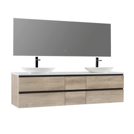 Koupelnový nábytek – set StoneArt Monte Carlo MC-2000pro-3 dubový světlý 200×52