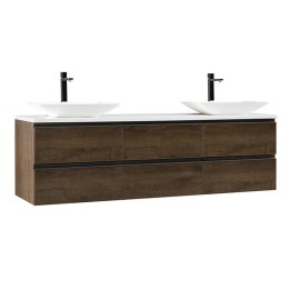Koupelnová skříňka StoneArt Monte Carlo MC-1800pro-1 dubová tmavá 180×52