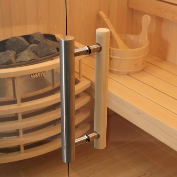 Finská sauna EAGO AWT B1803A borovice 180×120 7 kW TheWall Bi-O