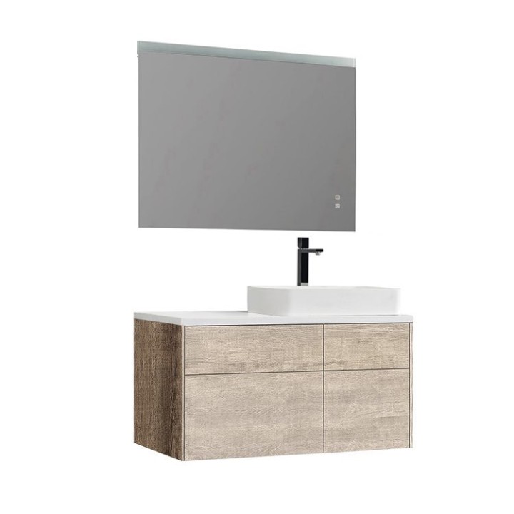 Koupelnový nábytek – set StoneArt Venice VE-1010pro-5 dubový světlý 100×52 pravé provedení