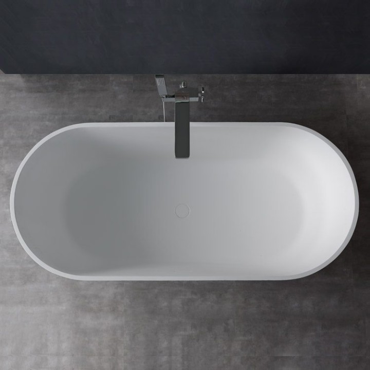 Volně stojící vana StoneArt BS-553 bílá 165×75 lesklá