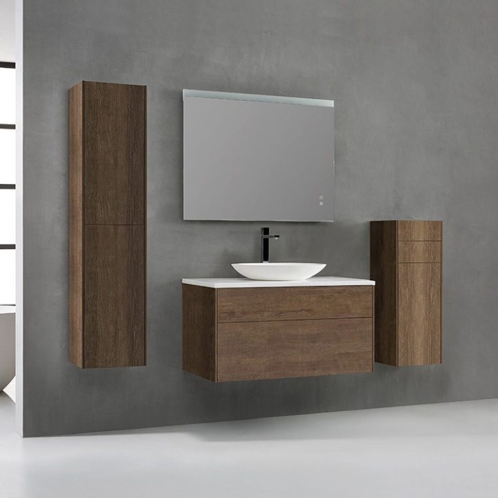 Koupelnová skříňka StoneArt Venice VE-1000pro-3 dubová tmavá 100×52