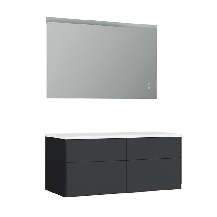 Koupelnový nábytek – set StoneArt Venice VE-1200pro tmavě šedý 120×52
