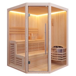 Finská sauna EAGO AWT E1801B borovice 160×160 6 kW Vega
